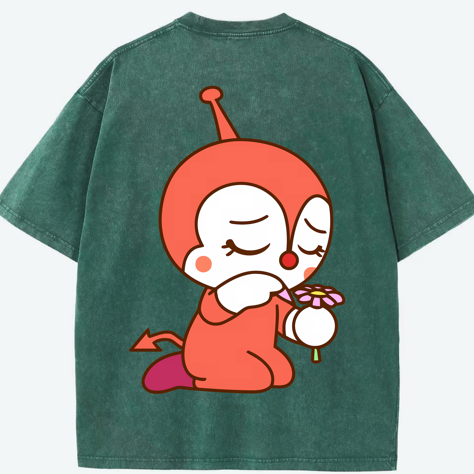 （画像用） アンパンマン Anpanman 綿100% ヴィンテージ風 半袖Tシャツ（背面プリント）